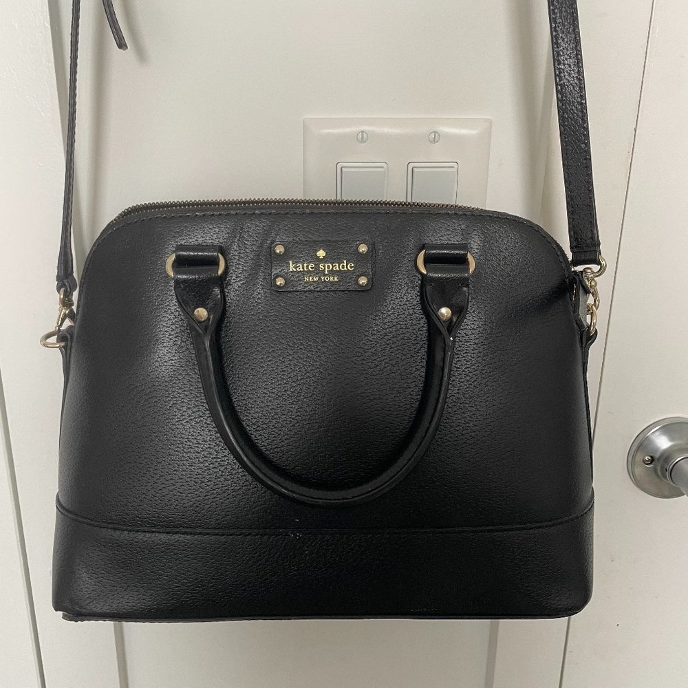 Kate Spade Black Leather Satchel